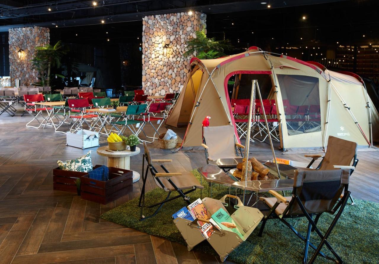 Hotel Cozzi Blu Zhongli Exterior foto Camping equipment
